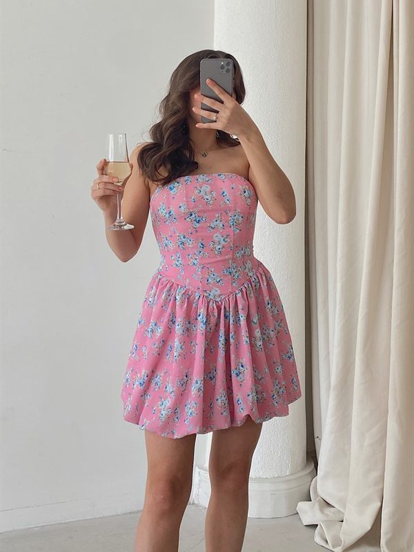 Strapless Sweet Dress Lilac