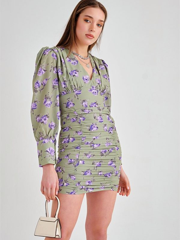 Vera Drape Dress Green