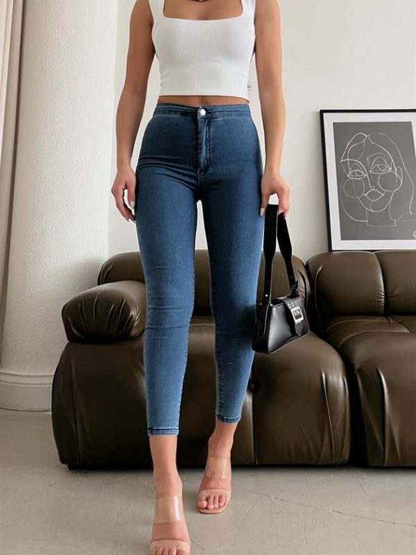 Skinny High Waist Jean Blue