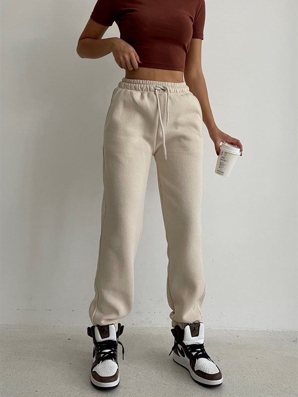 Basic Jogger Sweatpants Beige