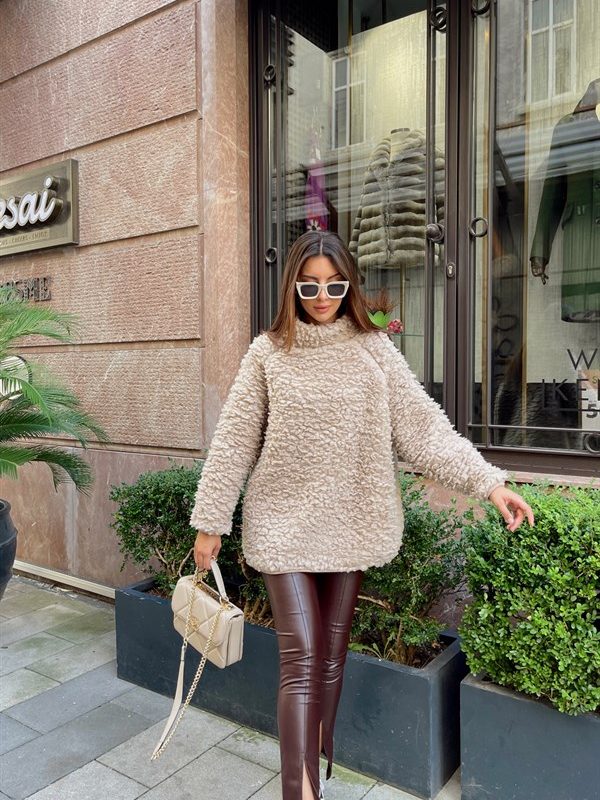 Corset Leather Pants Bitter Brown