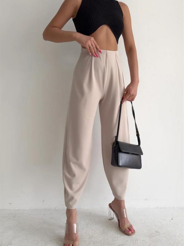 Plier Carrot Fit Trousers Stone