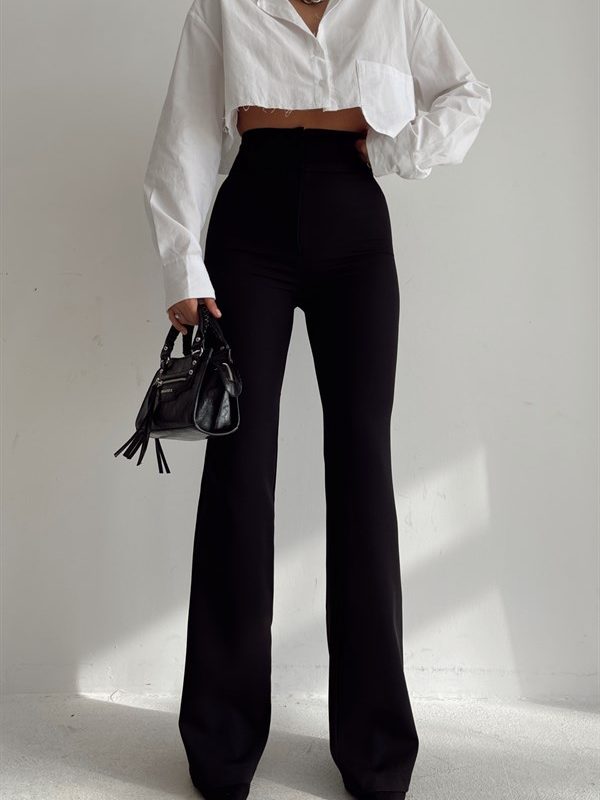 High Waist Lian Pants Black