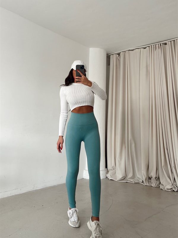 High Waist Flex Leggings Mint